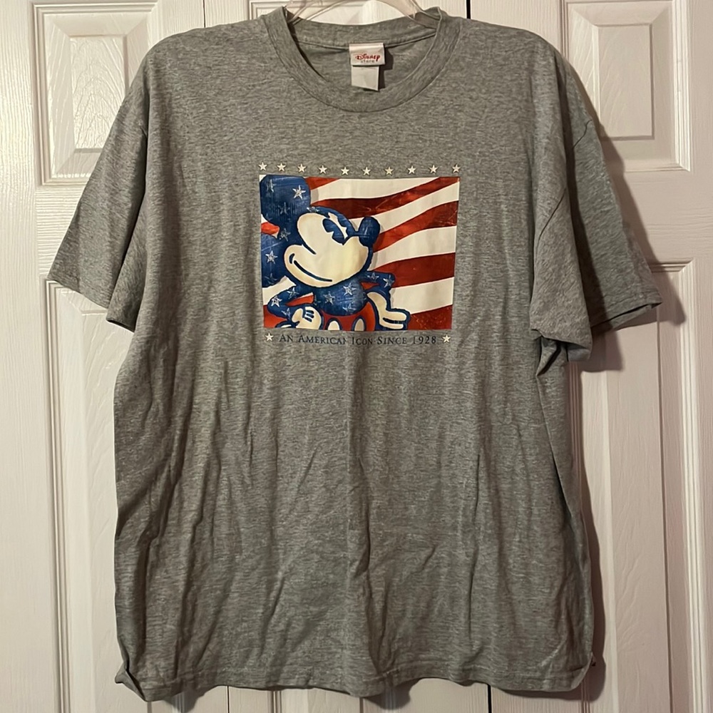 Gray Vintage USA Mickey Tee